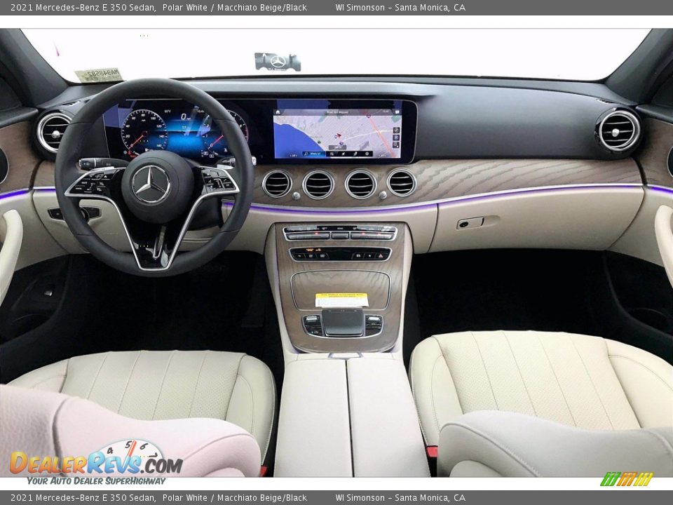 2021 Mercedes-Benz E 350 Sedan Polar White / Macchiato Beige/Black Photo #6