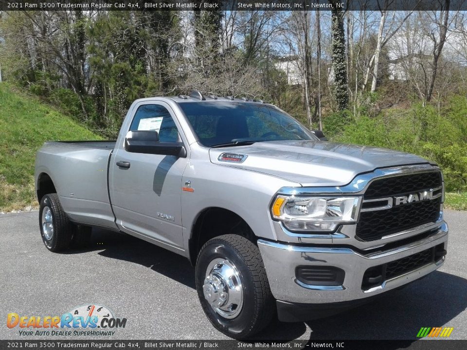 2021 Ram 3500 Tradesman Regular Cab 4x4 Billet Silver Metallic / Black Photo #4