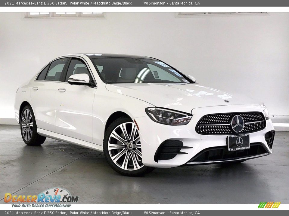 2021 Mercedes-Benz E 350 Sedan Polar White / Macchiato Beige/Black Photo #12