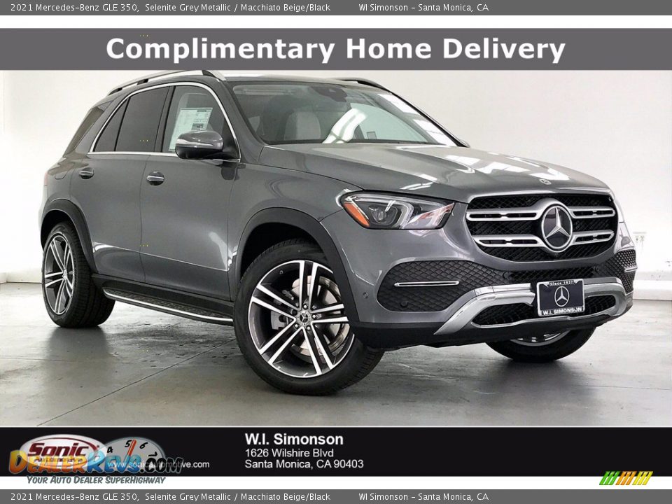 2021 Mercedes-Benz GLE 350 Selenite Grey Metallic / Macchiato Beige/Black Photo #1