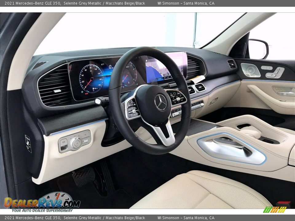 2021 Mercedes-Benz GLE 350 Selenite Grey Metallic / Macchiato Beige/Black Photo #4
