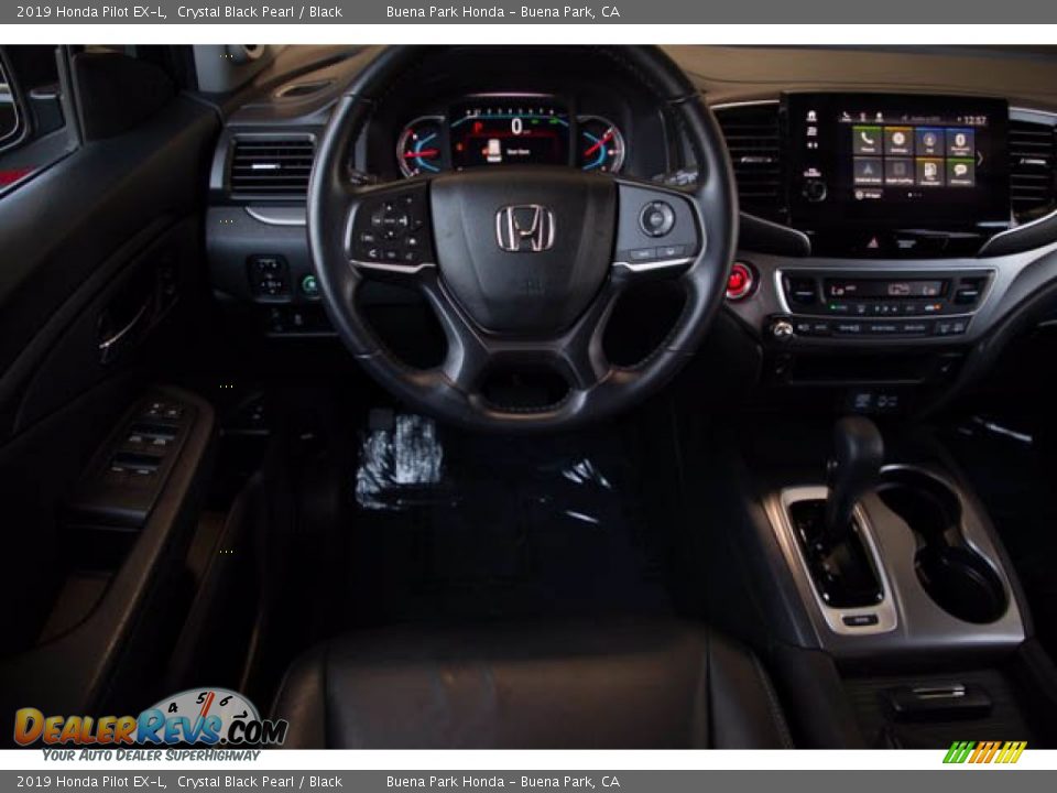 2019 Honda Pilot EX-L Crystal Black Pearl / Black Photo #5