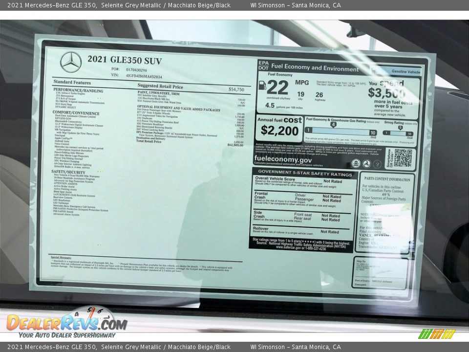 2021 Mercedes-Benz GLE 350 Selenite Grey Metallic / Macchiato Beige/Black Photo #13