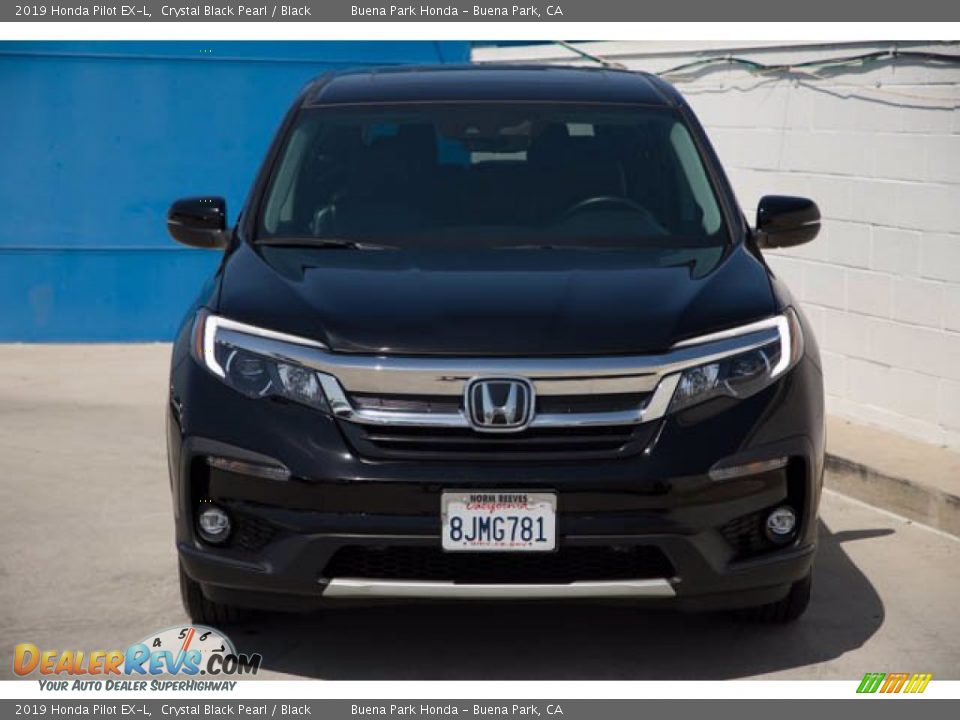 2019 Honda Pilot EX-L Crystal Black Pearl / Black Photo #7