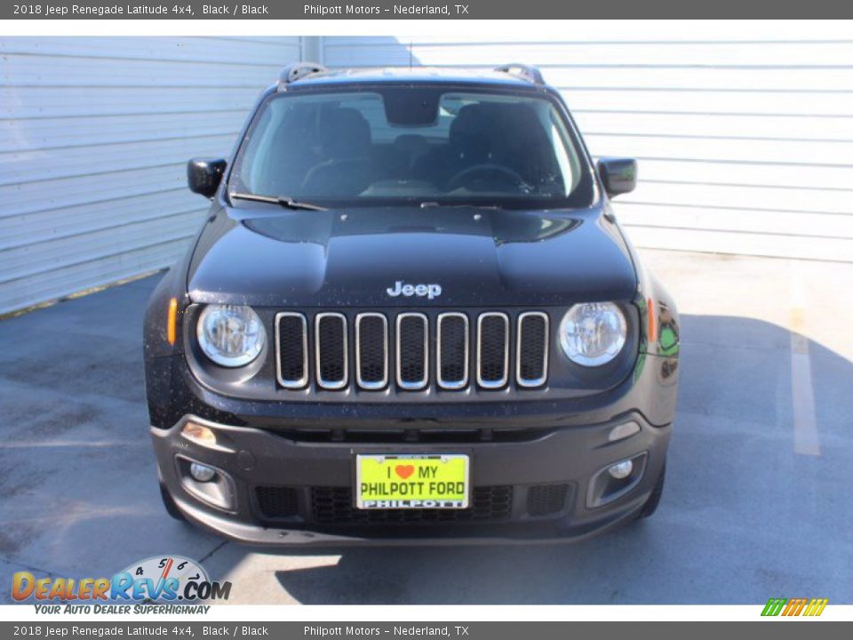 2018 Jeep Renegade Latitude 4x4 Black / Black Photo #2