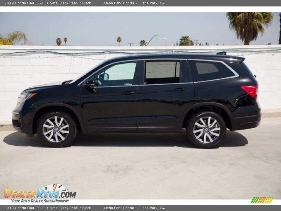 2019 Honda Pilot EX-L Crystal Black Pearl / Black Photo #8