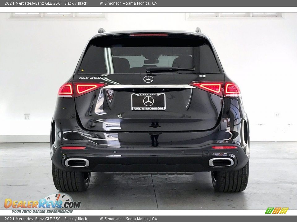 2021 Mercedes-Benz GLE 350 Black / Black Photo #3