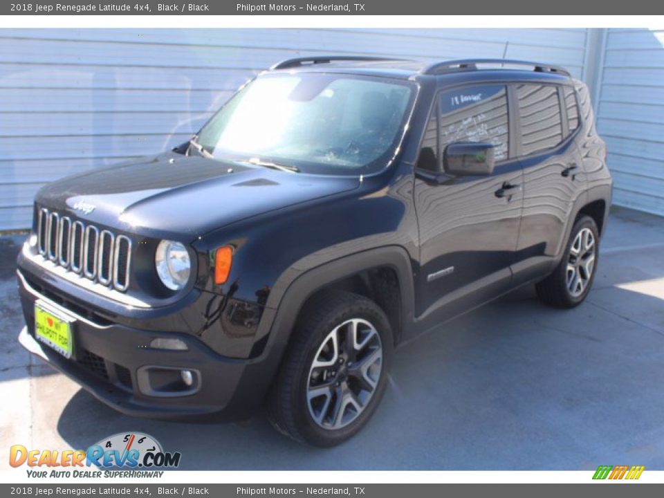 2018 Jeep Renegade Latitude 4x4 Black / Black Photo #3