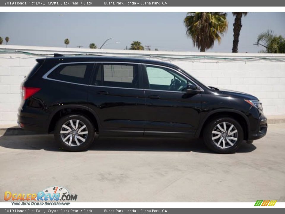 2019 Honda Pilot EX-L Crystal Black Pearl / Black Photo #12