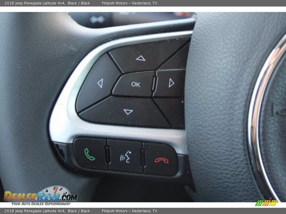 2018 Jeep Renegade Latitude 4x4 Black / Black Photo #16