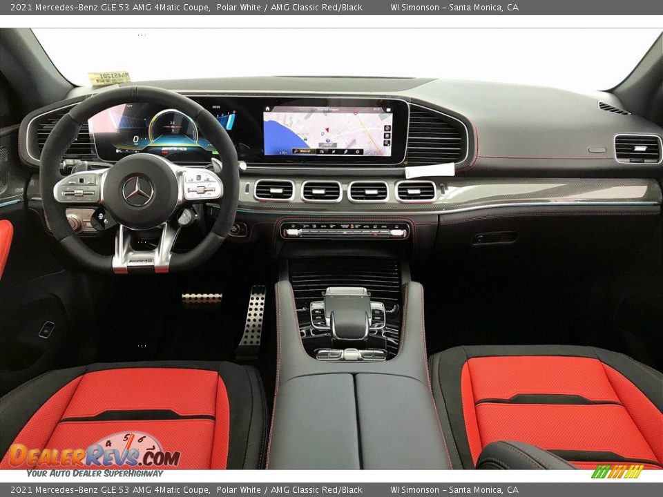 Dashboard of 2021 Mercedes-Benz GLE 53 AMG 4Matic Coupe Photo #6