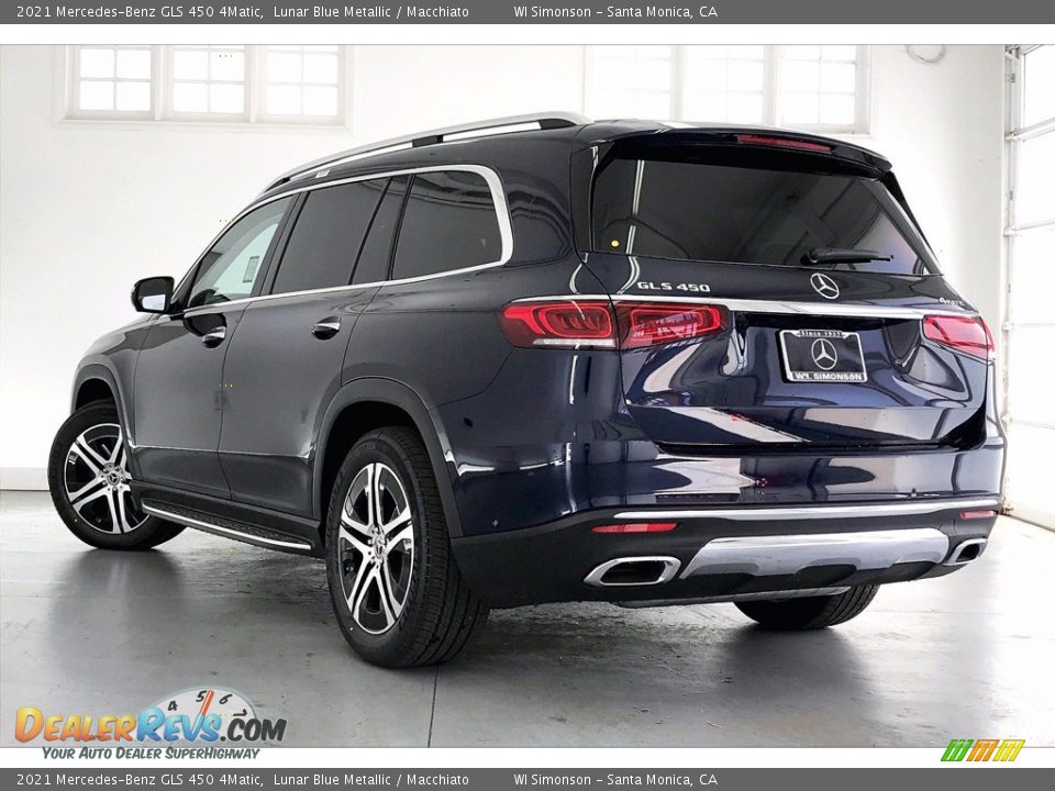 2021 Mercedes-Benz GLS 450 4Matic Lunar Blue Metallic / Macchiato Photo #2