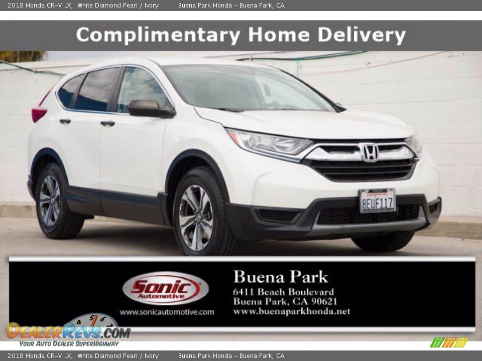 2018 Honda CR-V LX White Diamond Pearl / Ivory Photo #1