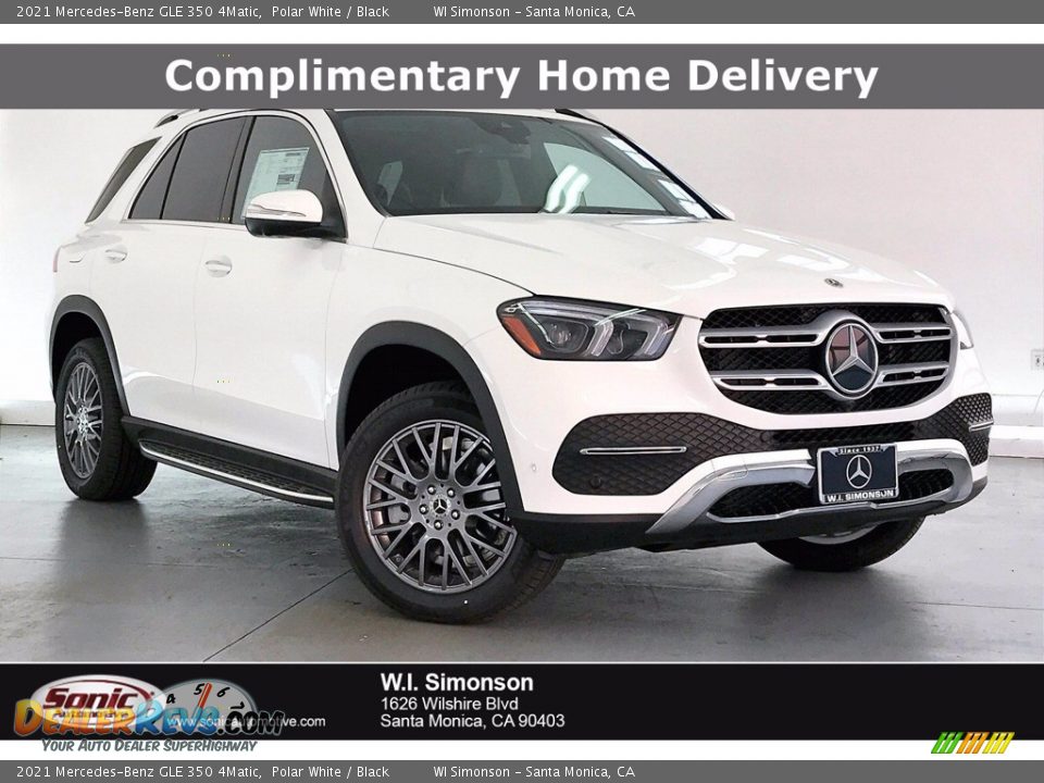 2021 Mercedes-Benz GLE 350 4Matic Polar White / Black Photo #1