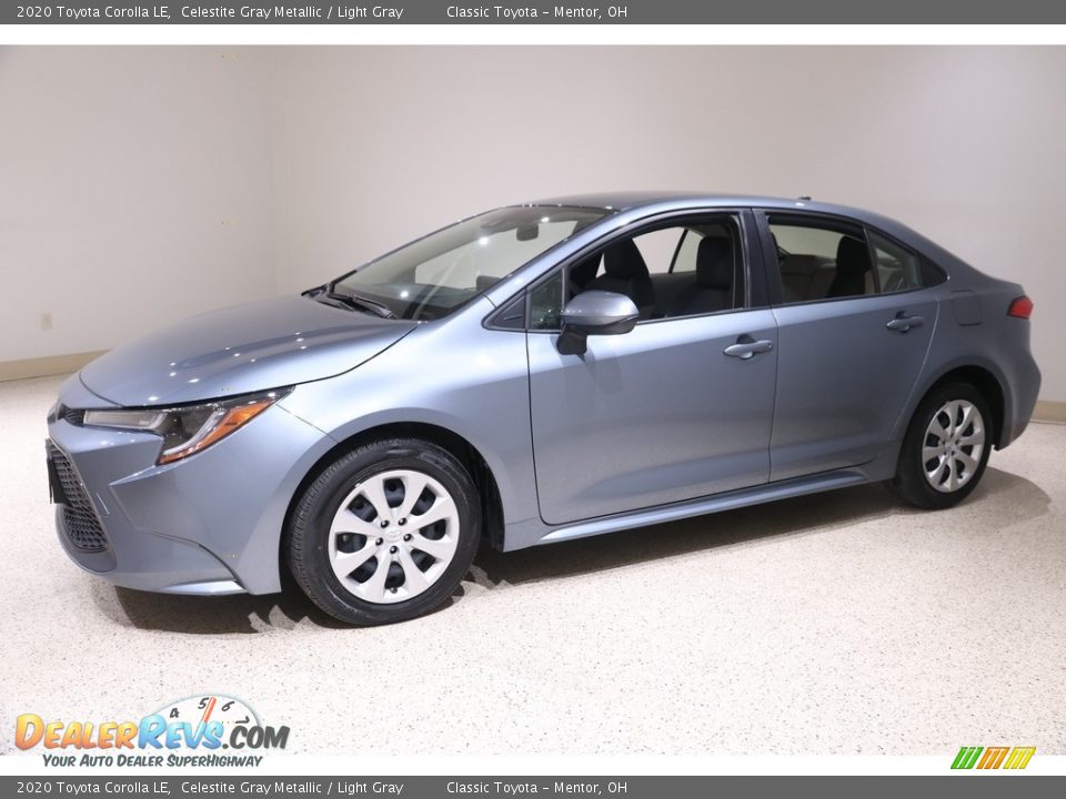 2020 Toyota Corolla LE Celestite Gray Metallic / Light Gray Photo #3