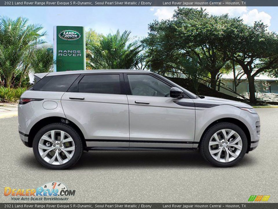 2021 Land Rover Range Rover Evoque S R-Dynamic Seoul Pearl Silver Metallic / Ebony Photo #8