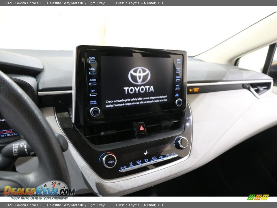 2020 Toyota Corolla LE Celestite Gray Metallic / Light Gray Photo #9