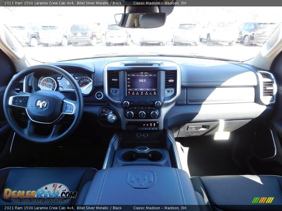 2021 Ram 1500 Laramie Crew Cab 4x4 Billet Silver Metallic / Black Photo #10
