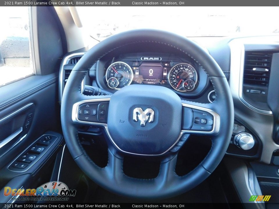2021 Ram 1500 Laramie Crew Cab 4x4 Billet Silver Metallic / Black Photo #11