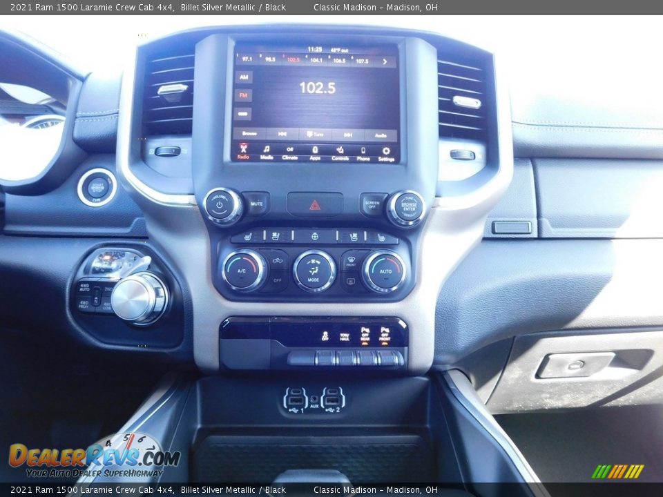 2021 Ram 1500 Laramie Crew Cab 4x4 Billet Silver Metallic / Black Photo #12