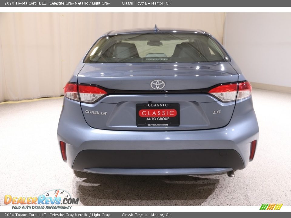2020 Toyota Corolla LE Celestite Gray Metallic / Light Gray Photo #16