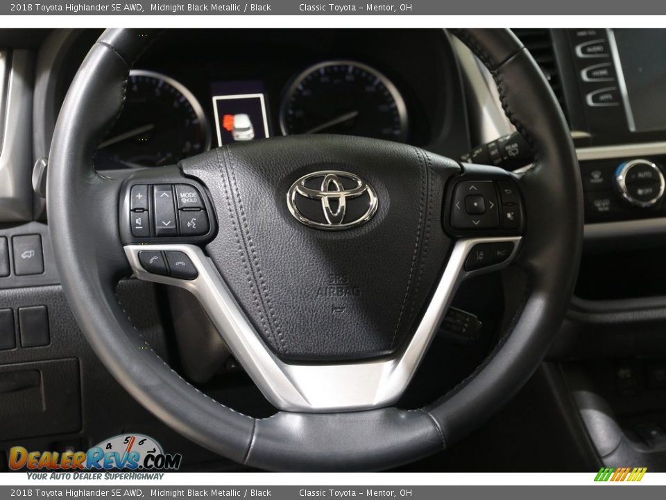 2018 Toyota Highlander SE AWD Midnight Black Metallic / Black Photo #7