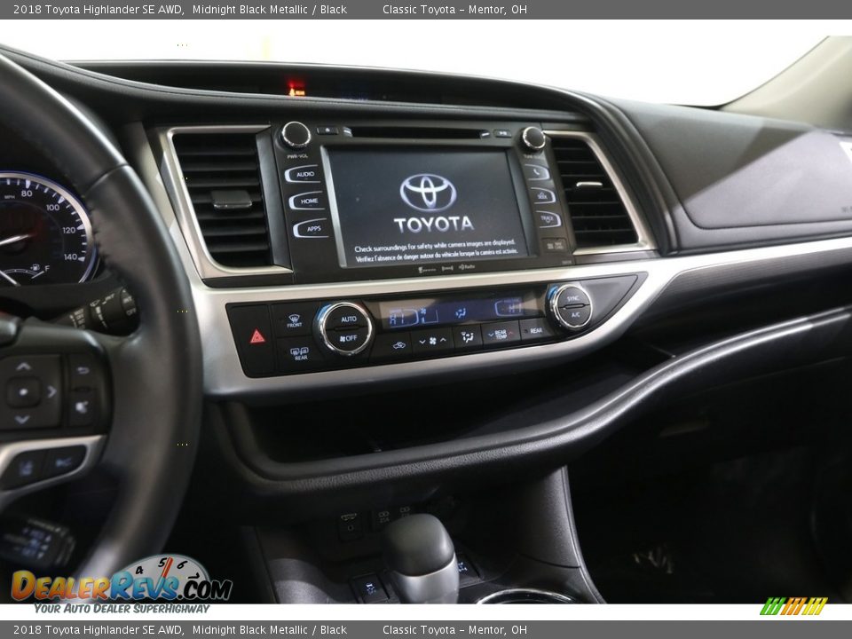 2018 Toyota Highlander SE AWD Midnight Black Metallic / Black Photo #9