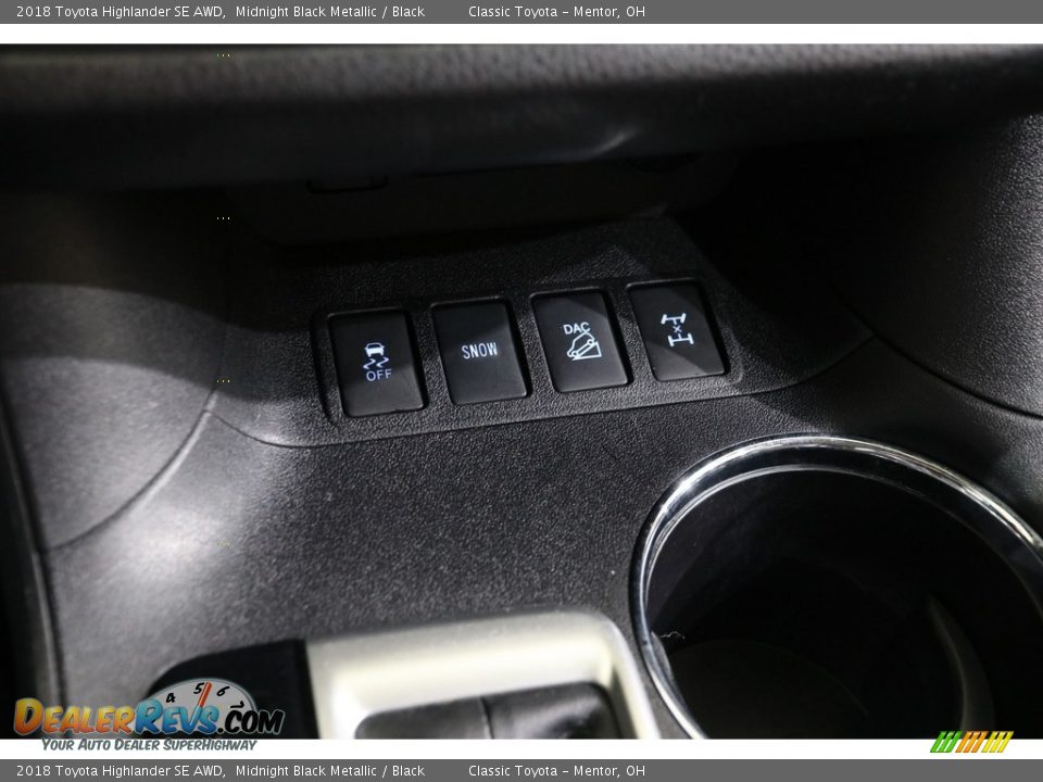 2018 Toyota Highlander SE AWD Midnight Black Metallic / Black Photo #14