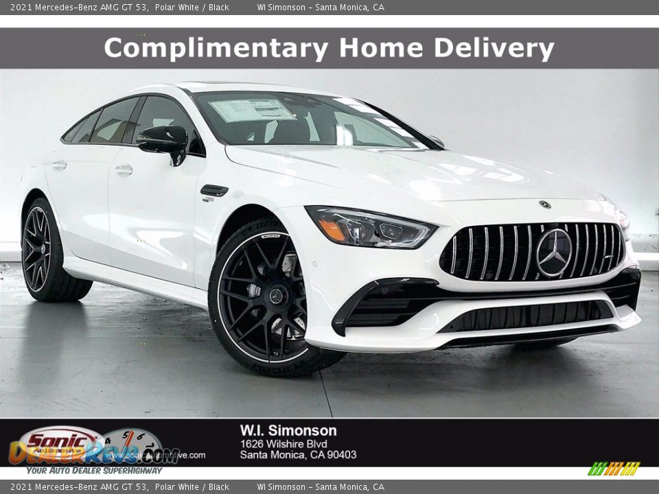 2021 Mercedes-Benz AMG GT 53 Polar White / Black Photo #1