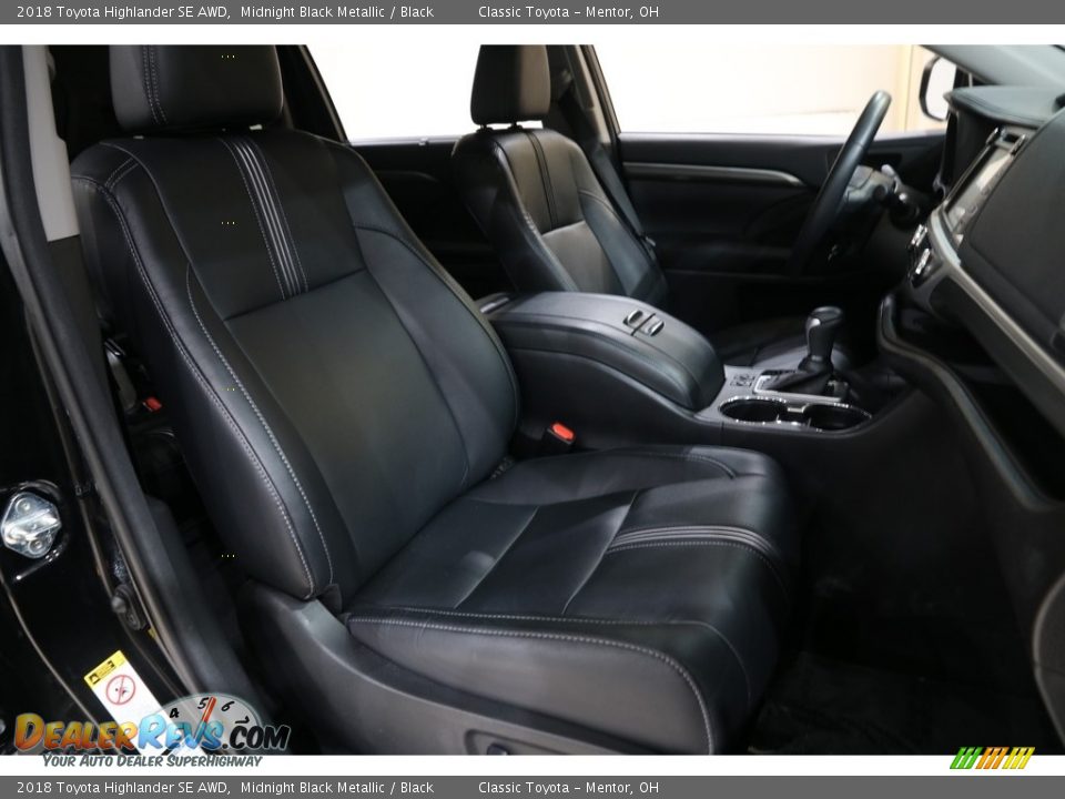 2018 Toyota Highlander SE AWD Midnight Black Metallic / Black Photo #15