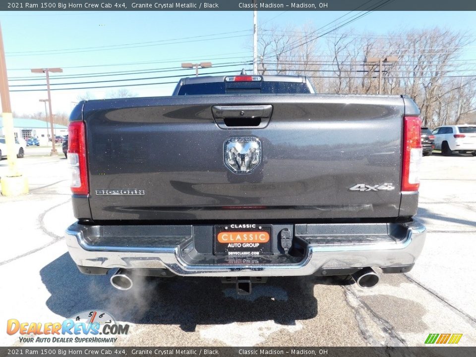 2021 Ram 1500 Big Horn Crew Cab 4x4 Granite Crystal Metallic / Black Photo #4