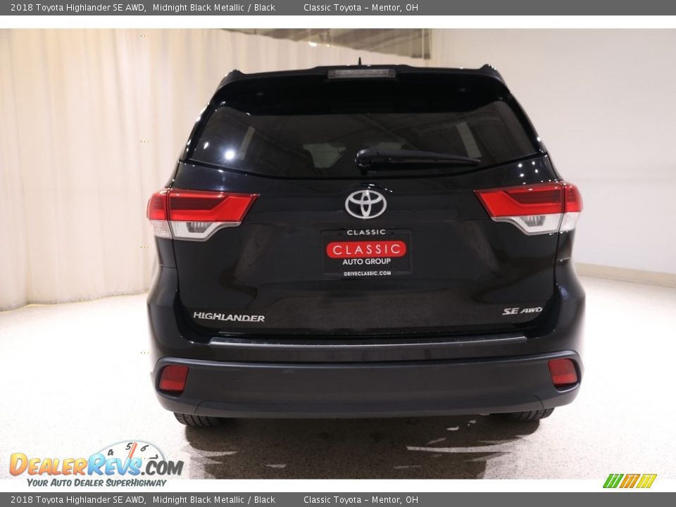 2018 Toyota Highlander SE AWD Midnight Black Metallic / Black Photo #19