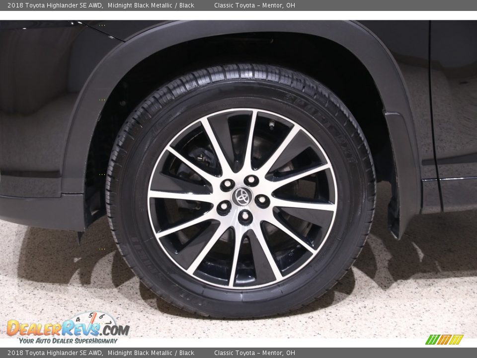 2018 Toyota Highlander SE AWD Midnight Black Metallic / Black Photo #21