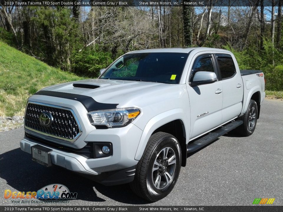 2019 Toyota Tacoma TRD Sport Double Cab 4x4 Cement Gray / Black Photo #3