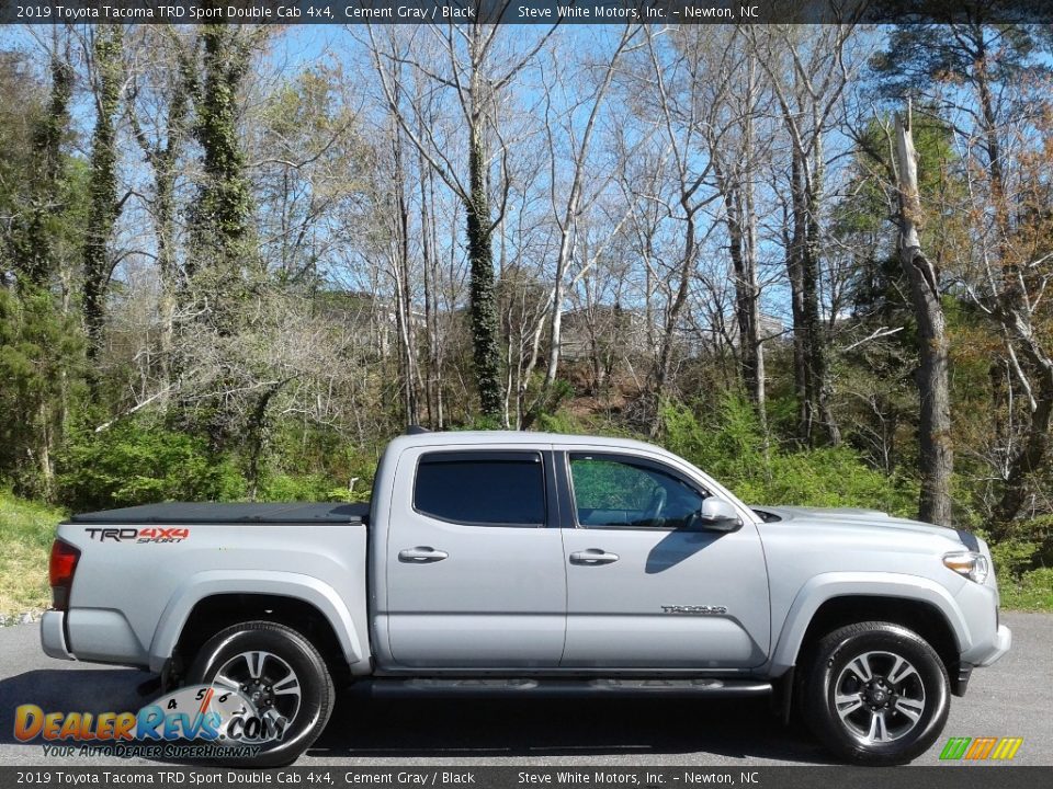 2019 Toyota Tacoma TRD Sport Double Cab 4x4 Cement Gray / Black Photo #8