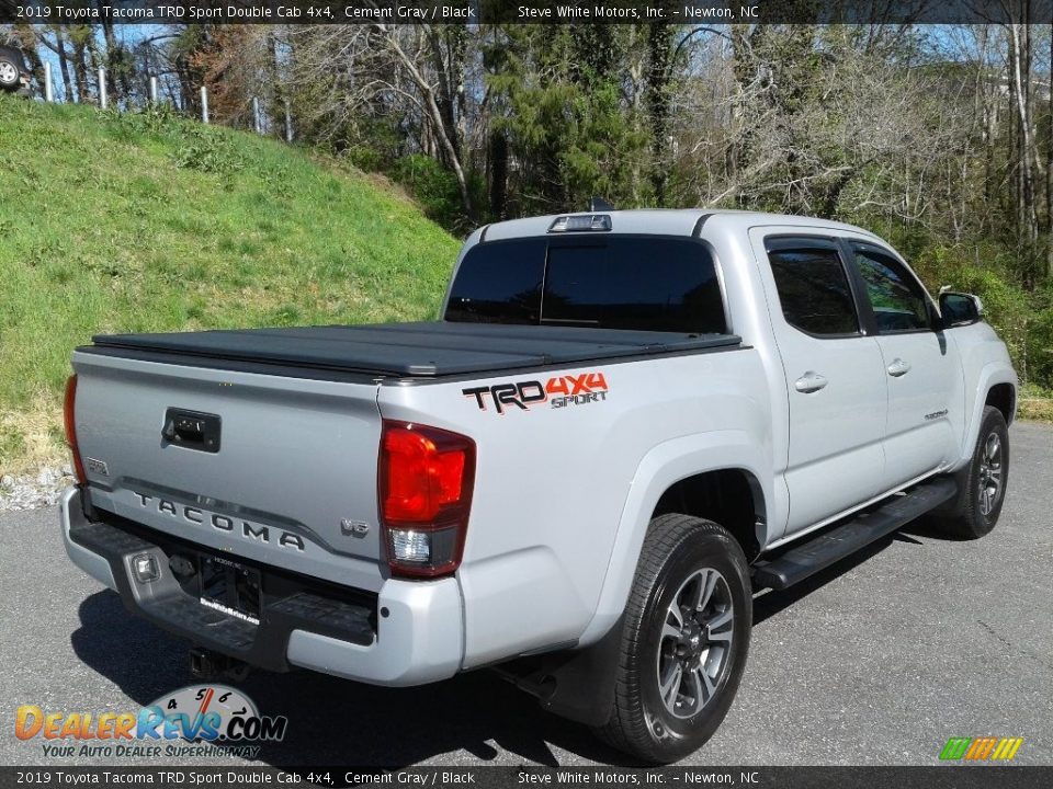 2019 Toyota Tacoma TRD Sport Double Cab 4x4 Cement Gray / Black Photo #9