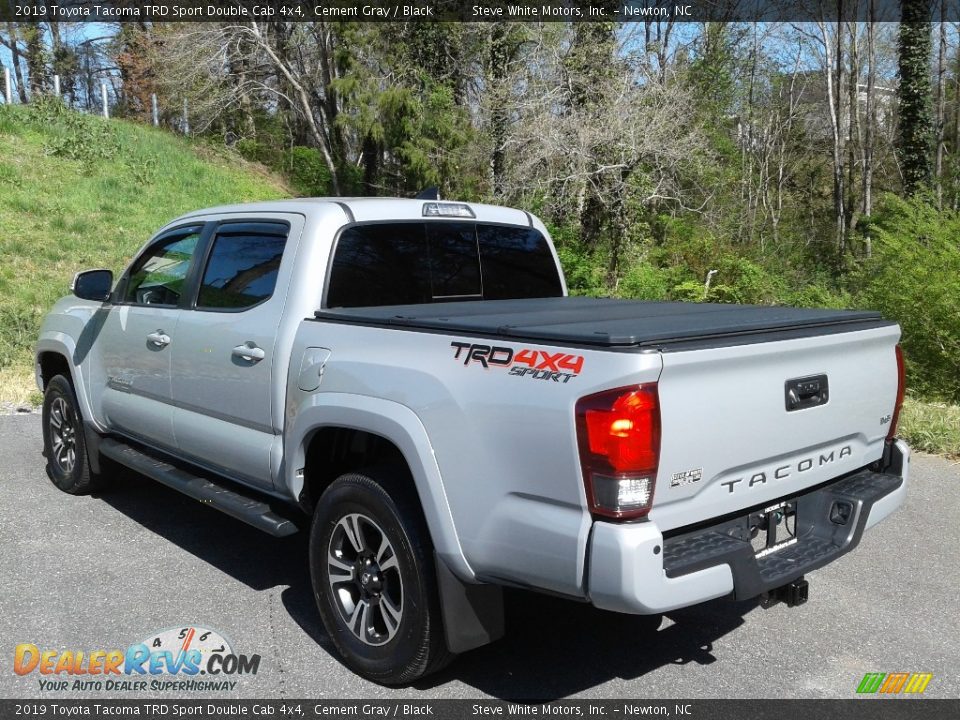 2019 Toyota Tacoma TRD Sport Double Cab 4x4 Cement Gray / Black Photo #10