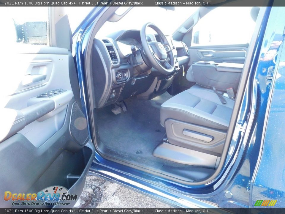2021 Ram 1500 Big Horn Quad Cab 4x4 Patriot Blue Pearl / Diesel Gray/Black Photo #6