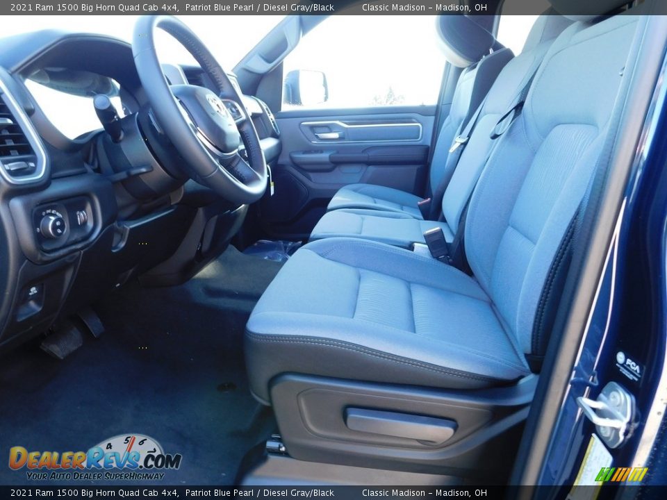 2021 Ram 1500 Big Horn Quad Cab 4x4 Patriot Blue Pearl / Diesel Gray/Black Photo #8