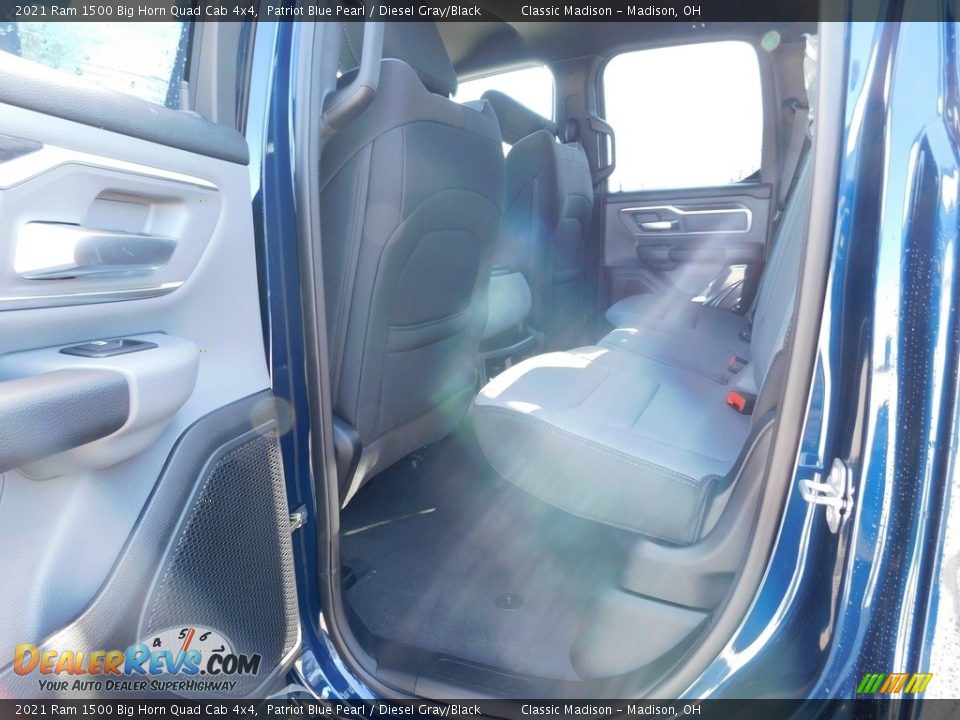 2021 Ram 1500 Big Horn Quad Cab 4x4 Patriot Blue Pearl / Diesel Gray/Black Photo #9