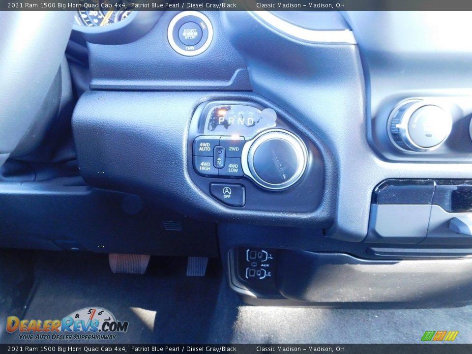 2021 Ram 1500 Big Horn Quad Cab 4x4 Patriot Blue Pearl / Diesel Gray/Black Photo #13