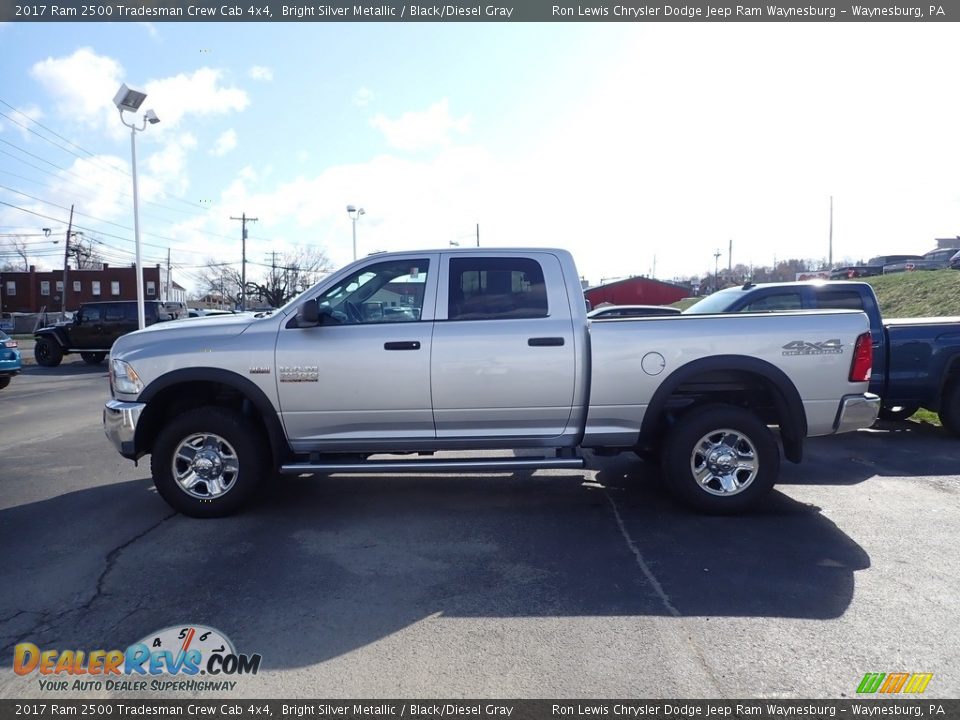 2017 Ram 2500 Tradesman Crew Cab 4x4 Bright Silver Metallic / Black/Diesel Gray Photo #2