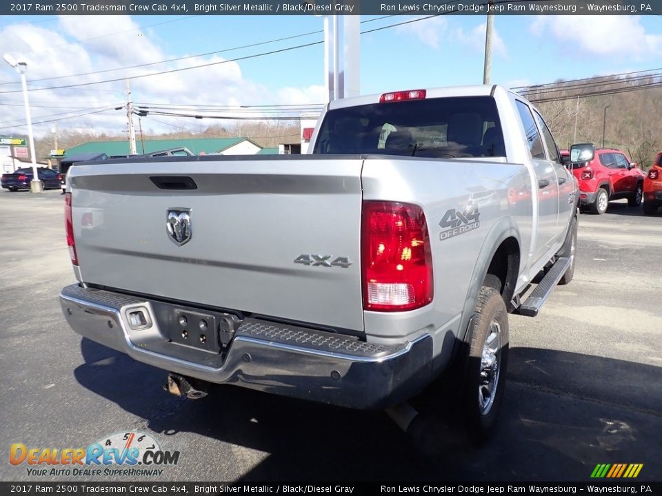 2017 Ram 2500 Tradesman Crew Cab 4x4 Bright Silver Metallic / Black/Diesel Gray Photo #5