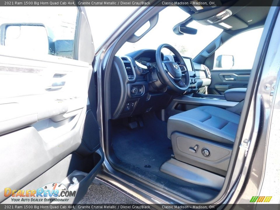 2021 Ram 1500 Big Horn Quad Cab 4x4 Granite Crystal Metallic / Diesel Gray/Black Photo #6