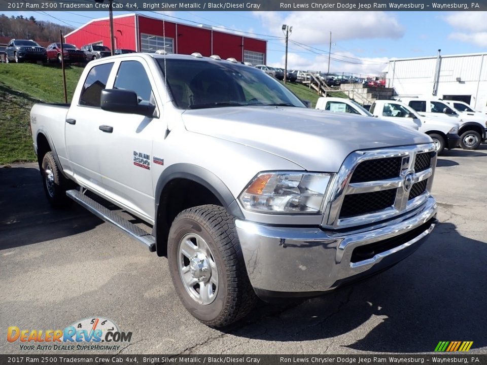 2017 Ram 2500 Tradesman Crew Cab 4x4 Bright Silver Metallic / Black/Diesel Gray Photo #6