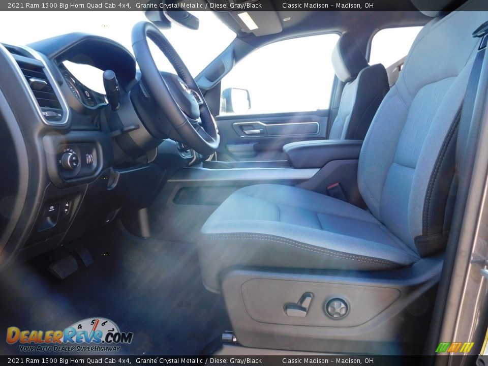 2021 Ram 1500 Big Horn Quad Cab 4x4 Granite Crystal Metallic / Diesel Gray/Black Photo #7