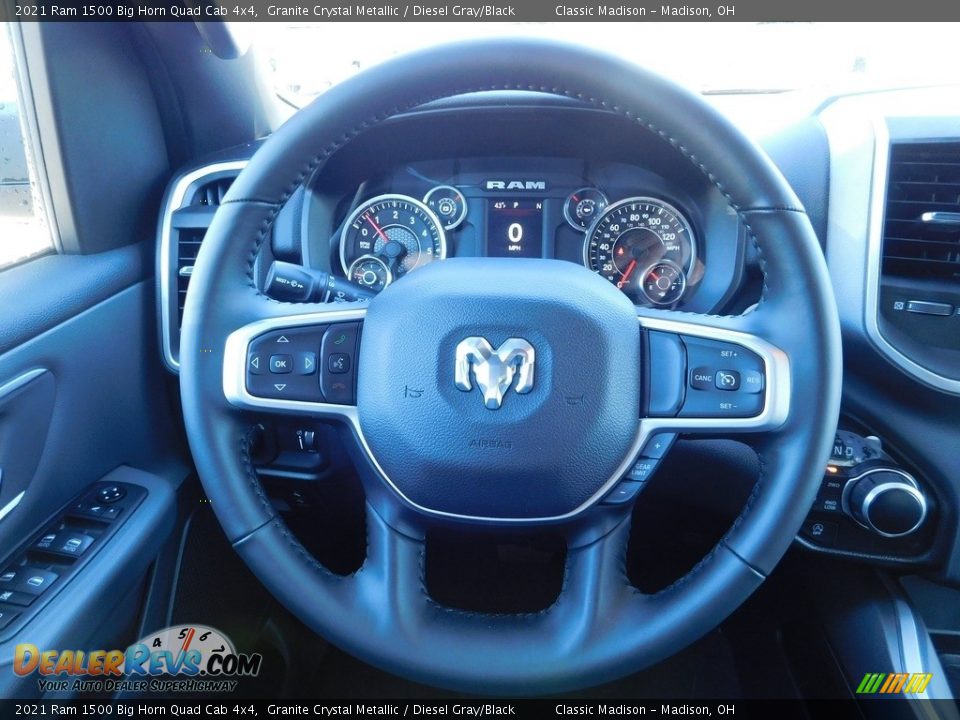 2021 Ram 1500 Big Horn Quad Cab 4x4 Granite Crystal Metallic / Diesel Gray/Black Photo #11