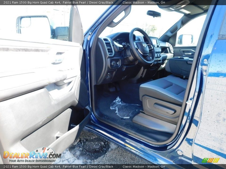 2021 Ram 1500 Big Horn Quad Cab 4x4 Patriot Blue Pearl / Diesel Gray/Black Photo #7