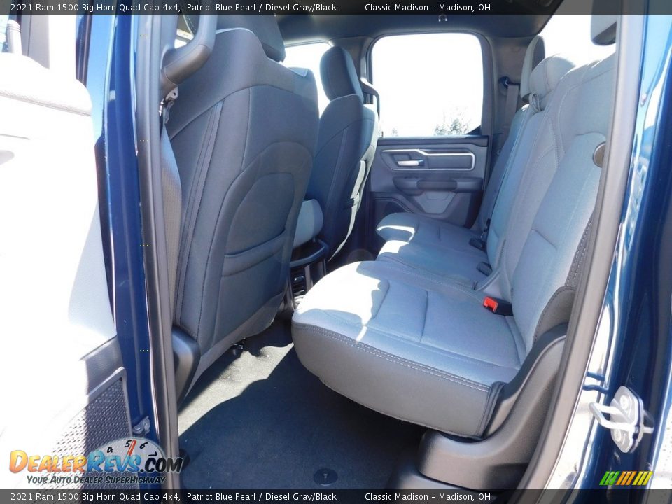 2021 Ram 1500 Big Horn Quad Cab 4x4 Patriot Blue Pearl / Diesel Gray/Black Photo #10