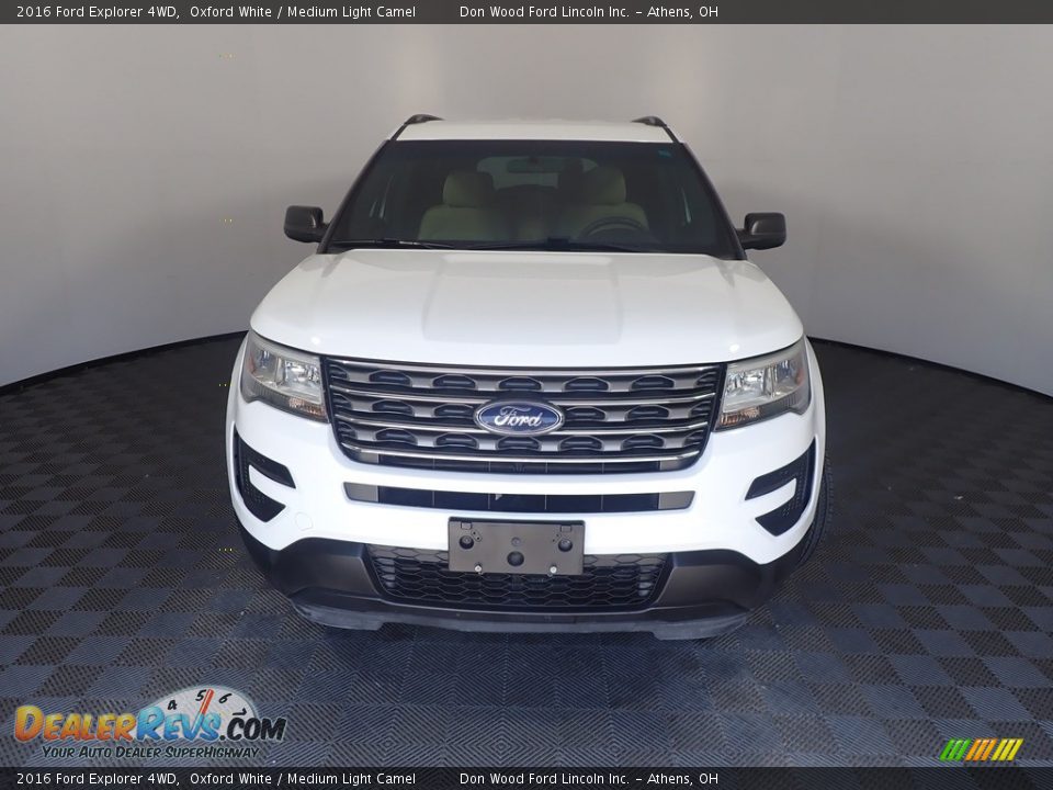 2016 Ford Explorer 4WD Oxford White / Medium Light Camel Photo #5